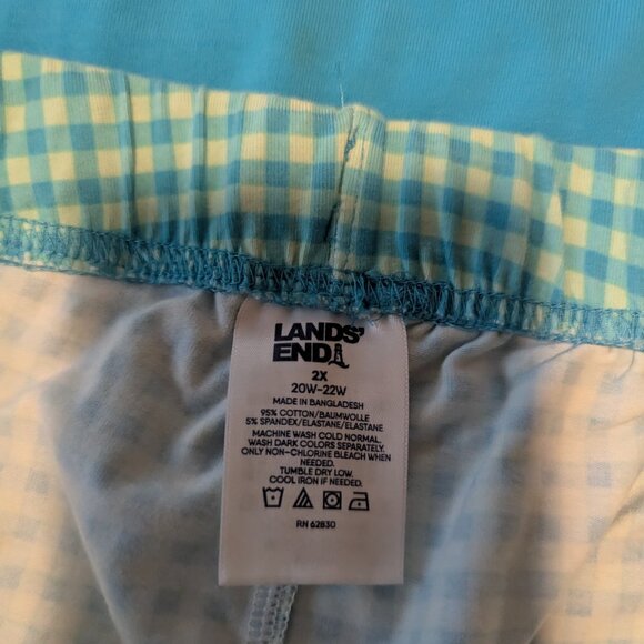 Lands End 2 piece shorts and short sleeve tee pajama set - Picture 3 of 10